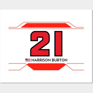 Harrison Burton #21 2023 NASCAR Design Posters and Art